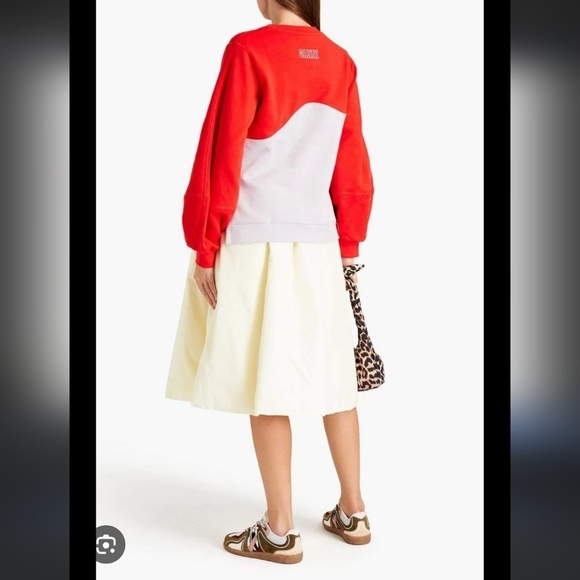 Ganni Software Wave Colorblock Sweatshirt - Picture 2 of 7